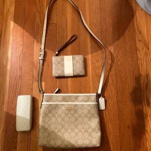 Coach Crossbody bag, wristlet and eyeglass case